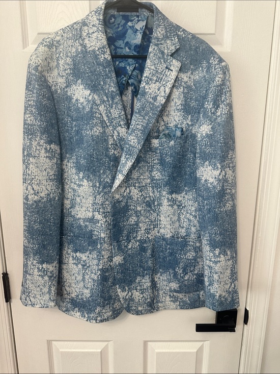 TALLIA Other - TALLIA Blue and White Textured Sport Coat